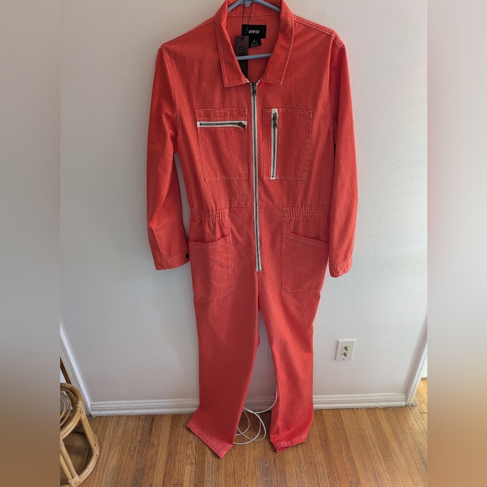 AFENDS Coral Zip-Front Women's Jumpsuit